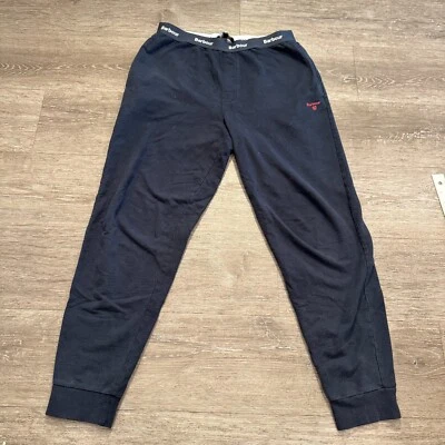 Pantalones de chándal Barbour para hombre azules medianos Jake Lounge algodón cómodos informales 28x28 Foto 1 de 4