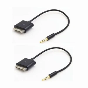 For iPod iPad/iPhone 2 3 4 Audio 3.5mm 20cm 30PIN Dock Connector to AUX Cable - Photo 1 sur 8