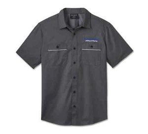 Camisa de manga corta Harley-Davidson TECH The End Line Blackened Pearl 96048-25VM - Imagen 1 de 2