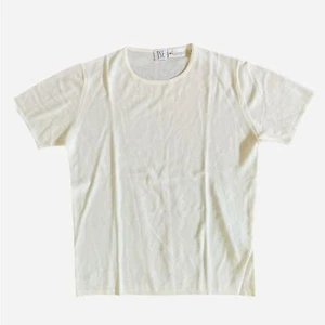 TSE Cashmere Knit Top Size Medium Cream Short Sleeve Shirt Quiety Luxury - Picture 1 of 3