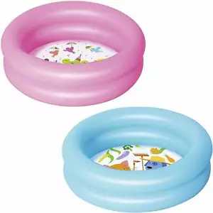 Paddling Pool 24 inch Bestway Kids Play Pool Pink or Blue - Picture 1 of 5