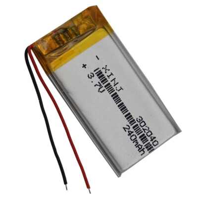 3.7V 240mAh 0.888Wh Li Li-ion Battery 302040 For Bluetooth Speaker Headset GPS - Image 1 of 4