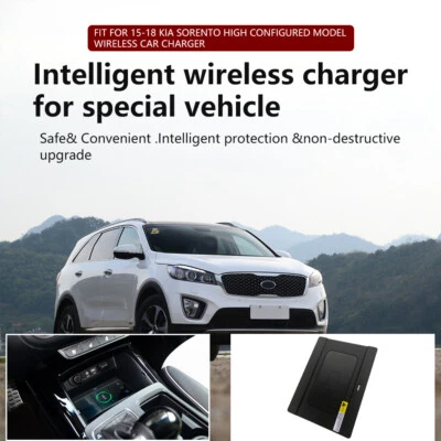 For Kia Sorento ​2015-2018 Center Console Phone Wireless Fast Charging Pad - Image 1 of 4