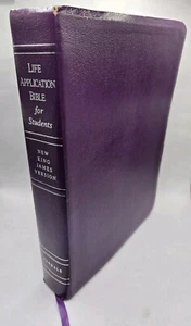 1994 neue King James Life Anwendungsbibel für Schüler - lila gebundenes Leder - Bild 1 von 24