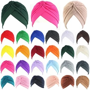 NEW TURBAN STYLE Head Wrap Head cover Hat Bandana Scarf Hair Loss cap CHEMO - Picture 1 of 28