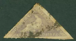 SG 11 Cape of good hope 1855-63. 6d rose-lilac. Unofficially rouletted. Good... - Picture 1 of 1