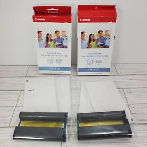 2 Open Box Canon KP-36IP SELPHY CP Post Card Size Photo Paper Color Ink Cassette