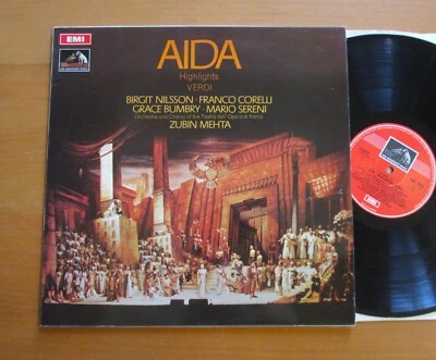 ASD 2543 Verdi Aida Highlights Nilsson Corelli Mehta NM Stereo EMI - Image 1 of 4