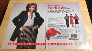 1986 STEFANIE POWERS per SEARS - Pubblicità 2 pagine rivista vintage - Foto 1 di 1