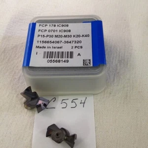 2 NEW ISCAR CHAM DRILL CARBIDE INSERTS FCP 178 / FCP 0701 GRADE: IC908 (C554) - Picture 1 of 1