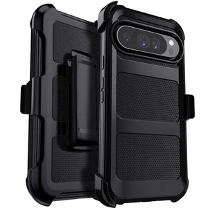 Custodia robusta ibrida antiurto per Google Pixel 9/10 Pro/Pro XL / clip da cintura - Foto 1 di 19