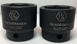 Gearwrench 1/2" Drive 6 Pt Impact SAE Sockets 1-5/16" - 1-1/4”-84515D & 84514D - Picture 1 of 4