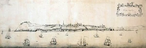 1760 Mappa panoramica di Halifax Nuova Scozia - Foto 1 di 3