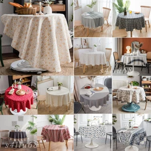 Bohemian Tablecloth Round Table Cloth Cover Home Decor Dinner Party Living Room - Picture 1 of 152