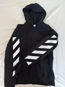 Off-White Hoodie „Diagonal Arrows“, Größe L, Schwarz - Bild 1 von 8