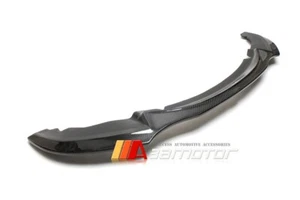 Carbon Fiber R Front Bumper Lip Spoiler fits 2012-2014 BMW F20 1-Series M Sport - Picture 1 of 4