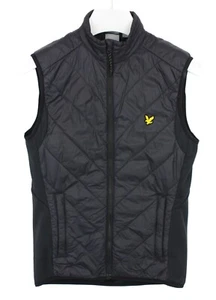 Lyle & Scott Primaloft Vest Men Small Padded Lined Black Quilted - Picture 1 of 8