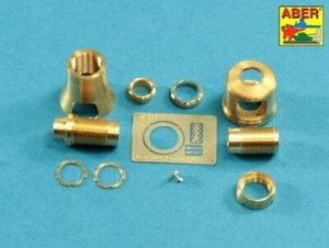 16 L-15, freno de boca para Ger. Cañón de 7,5 cm usado en Panther G, ABER, ESCALA 1/16 - Imagen 1 de 12