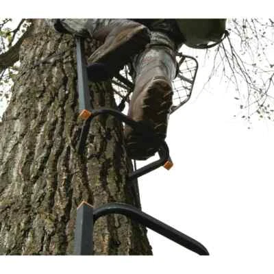 Treestand Steps Staggered Step Steel 3 Sections 31in Each Hunting Outdoors Climb - Image 1 of 4