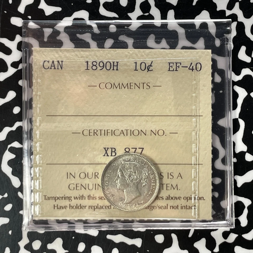 1890-H Canada 10 Cents ICCS XF40 Lot#OV1483 Silver! - Image 1 of 4