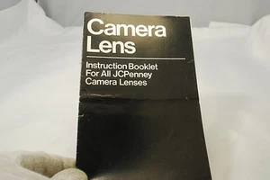 Cameras Lens Intruction Booklet for All JCPenney Cameras Lenses 7217056,7217077 - Picture 1 of 2