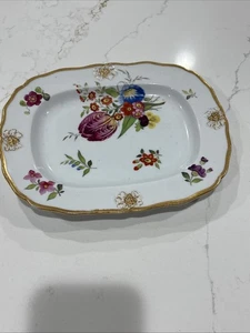 Antique 19th C. Meissen Floral Dish Platter 9” - Picture 1 of 8