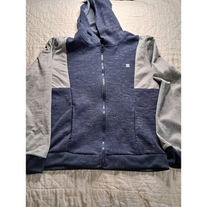 Boy's Layer 8 Blue and Gray Hooded full Zip Sweatshirt Size 12 - Picture 1 of 7