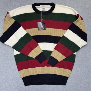 Vintage Titleist by Corbin Coogi Style Golf Pullover Herren XL Streifen rot grün USA - Bild 1 von 6