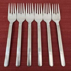 Set/6 WMF Cromargan RENO 18/8 Stainless SALAD FORKS 6-1/8" Utensil Lot - Picture 1 of 10
