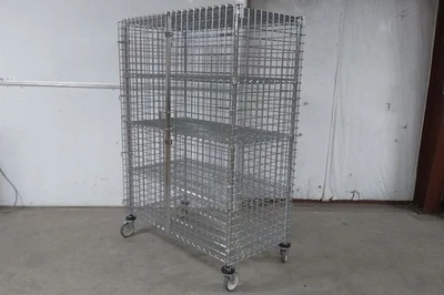 Carro de seguridad Metro SEC55LCQ 68-1/2 pulgadas en total cable H con estantes ajustables Foto 1 de 4