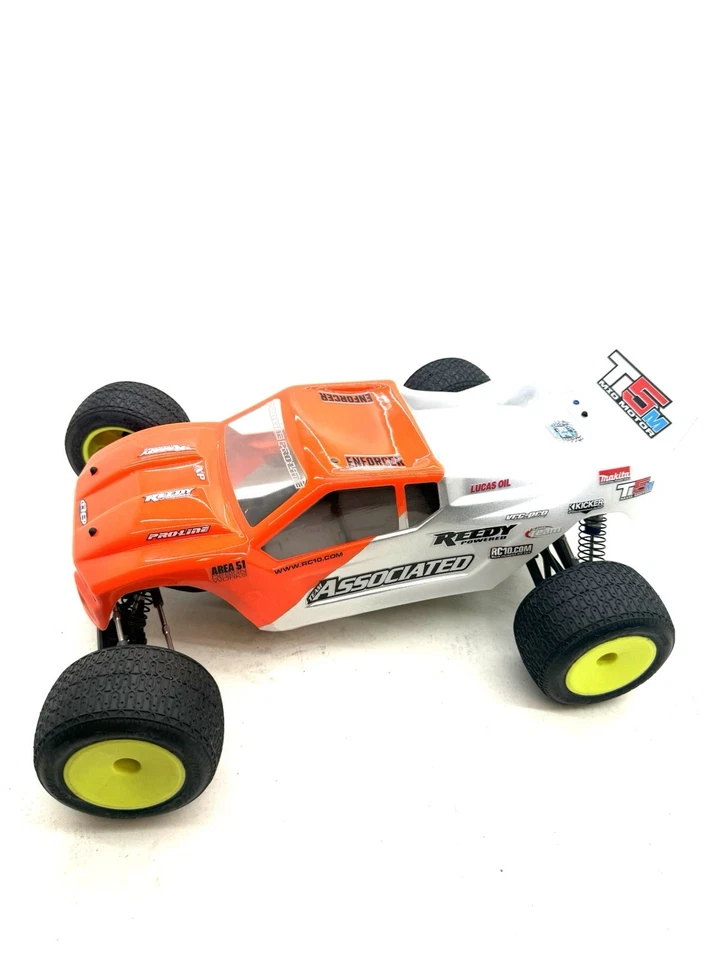 Team Associated T5M 1/10 2wd Stadium Truck Roller Slider Chassis w/ Body New - Image 1 of 4