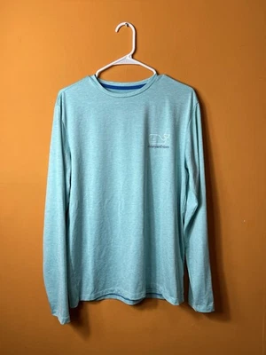 Camisa Vineyard Vines Performance Para Hombre Manga Larga Pez Hueso Pintado Ballena Talla S Foto 1 de 4