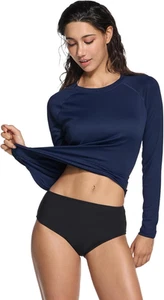 Women'S UPF 50+ Rash Guard Long Sleeve Swimshirt, Water Beach Surf Swim Shirts,  - Picture 1 of 7