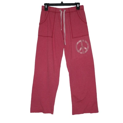 Розовые женские брюки Victoria's Secret с необработанным подолом на шнурке знак мира для отдыха XS B72 - Изображение 1 из 4