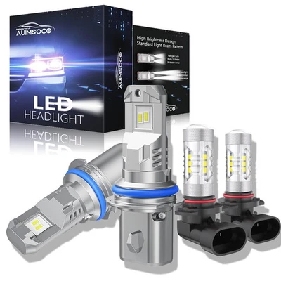 Combo de faros LED de 4 puertas blanco frío para Dodge Stratus 1995-2000 sedán Foto 1 de 4