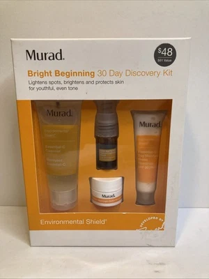 Murad Shield & Brighten Kit Cleanser Dark Spot Brightening Serum SPF 30 NIB - Image 1 of 4