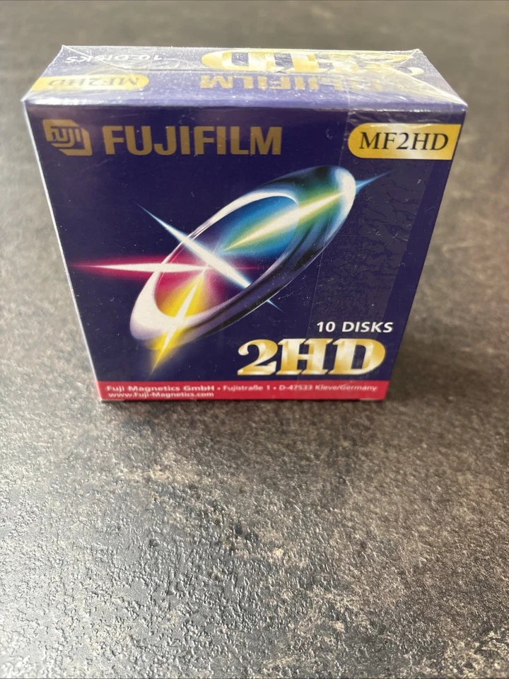 10 Fujifilm 2HD Disks Disketten MF2HD IBM formatted - OVP - Noch eingeschweißt - Bild 1 von 1
