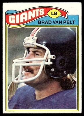 1977 Topps Card Football Brad Van Pelt New York Giants #175 EX+ - Image 1 of 2