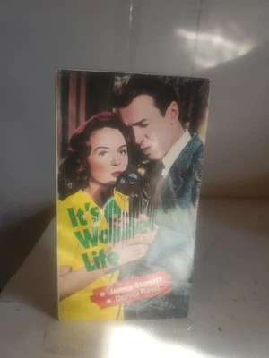 It's A Wonderful Life James Stewart & Donna Reed (VHS, 1987) Black/White SEALED! - Image 1 of 4