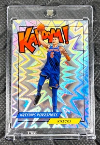 2018 Kristaps Porzingis Panini Rewards Kaboom Vertical Holo #K-KP SP KABOOM! - Picture 1 of 2