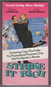 Strike It Rich (Rare Factory Sealed VHS Screener) Molly Ringwald "Mint" - Picture 1 of 2