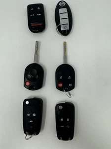 Lot Of 6 OEM Key FOBs Chevy Ford Nissan Honda - Picture 1 of 8