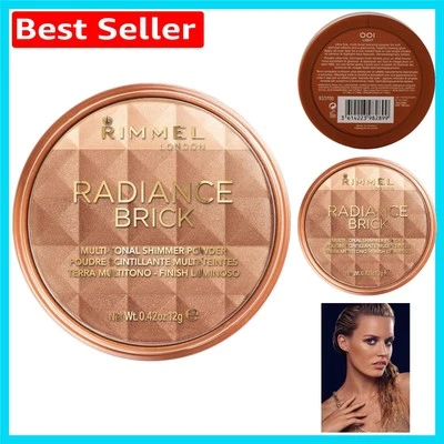 Natural Shimmer Bronzing Powder for Fair Skin - Contour & Highlight Effortlessly - Image 1 of 4