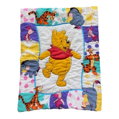 Edredón de cuna Disney Winnie The Pooh 1996 usado en excelente estado muy limpio de colección reversible Foto 1 de 4