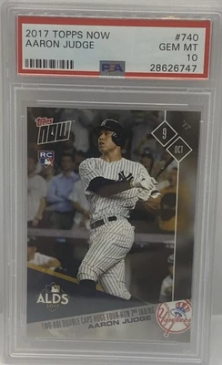 2017 Aaron Judge Topps Now #740 PSA 10 GEM Mint RC Rookie New York Yankees - Image 1 of 2