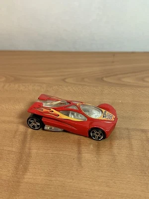 Rare 2001 Hot Wheels Sling Shot Track Aces Die Cast 1:64 Scale Red/Orange #00 - Image 1 of 4