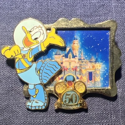 RARE 2005 DISNEYLAND PARK 50TH ANNIVERSARY HAPPIEST HOMECOMING DONALD DUCK PIN - Image 1 of 4