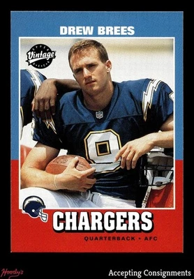 2001 Upper Deck Vintage #251 Drew Brees RC ROOKIE CHARGERS - Image 1 of 2