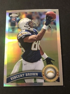 2011 Topps Chrome Refractor Vincent Brown #42 - Image 1 of 2