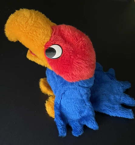 Kansas University Jayhawk Rare Vintage Plush Puppet KU Cover
